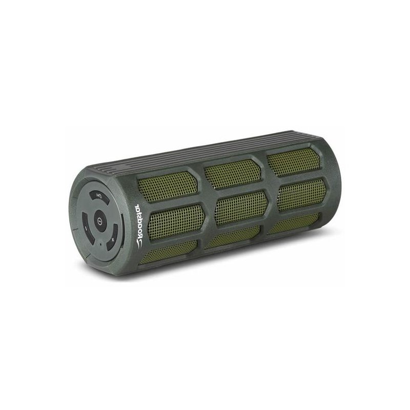 caixa som portatil verde militar bluetooth roadstar boost