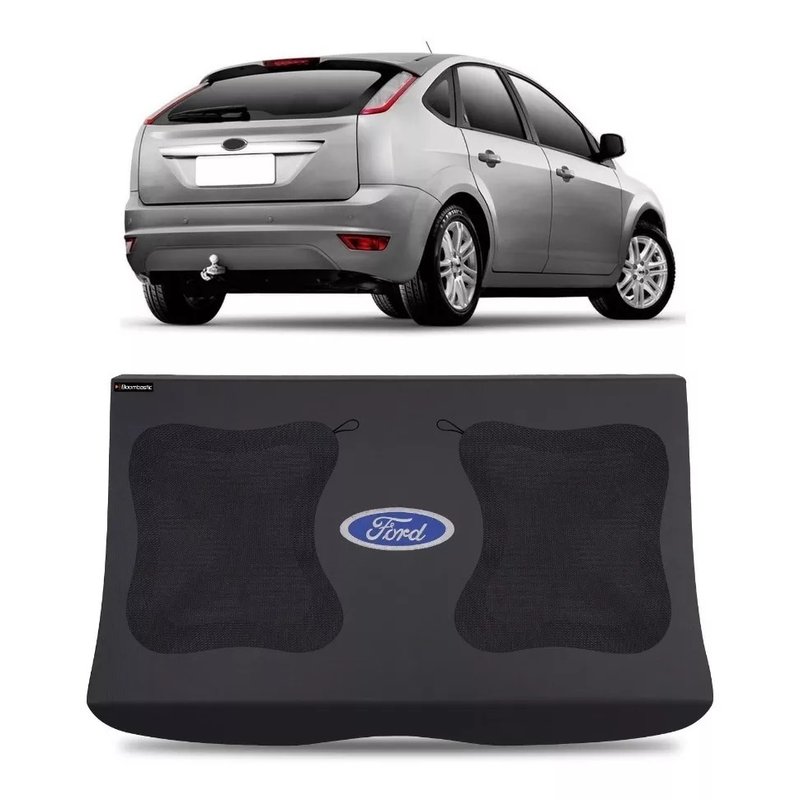 tampo bagagito malas focus hatch 2009 a 2013 4 portas com furo para 2 alto falantes 6x9 polegadas boombastic s2 magazine