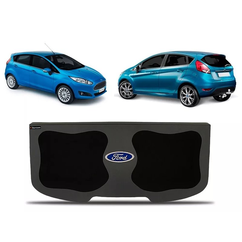 tampo bagagito new fiesta 2 4 portas 2011 a 2019 com furo para 2 alto falantes 6x9 polegadas boombastic s2 magazine