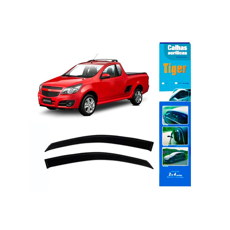 Calha de Chuva Automotivo Nova Montana 2010 em diante GM8499 Tiger