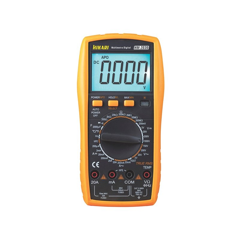 Multímetro Digital Portátil Hikari HM-2030 Cat 4 600v Seg