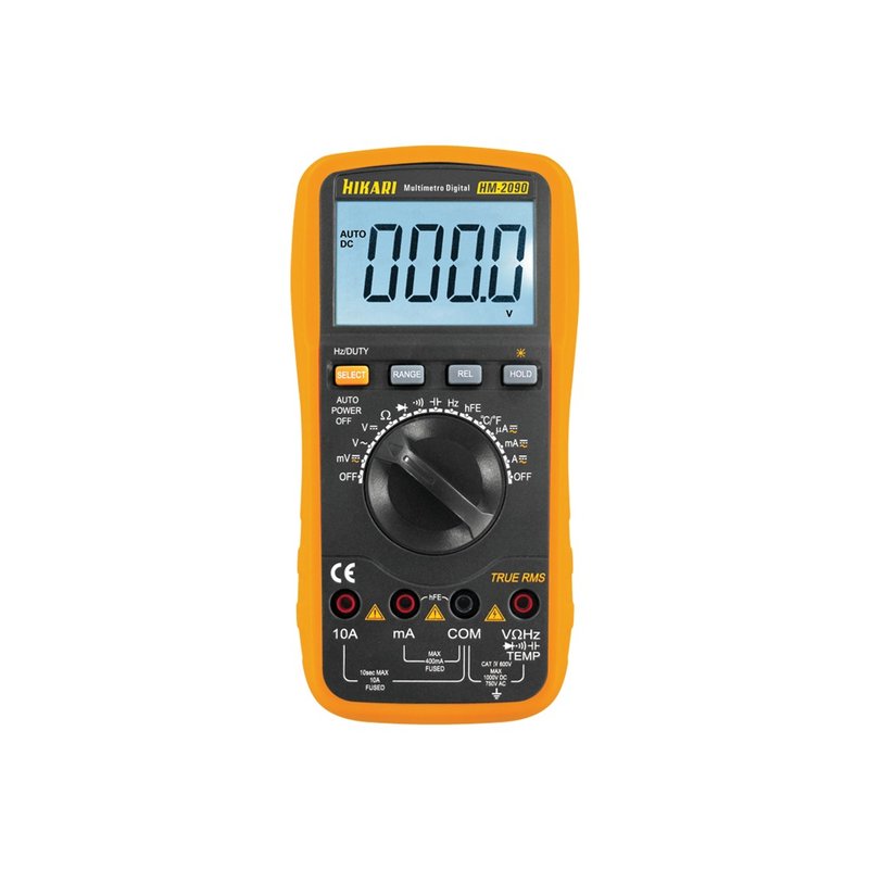 Multímetro Digital True Rms Portátil Hikari HM-2090 Cat 4 600v Seg