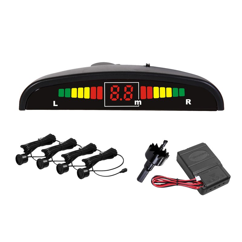 Sensor de Estacionamento RS104BR Preto Fosco Roadstar