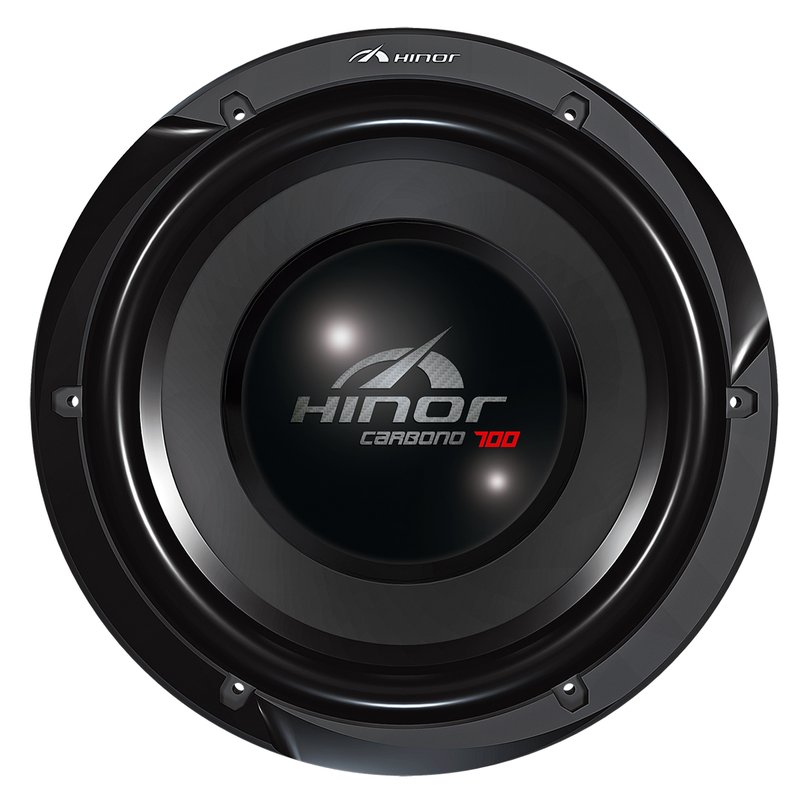 Alto Falante Subwoofer 12 polegadas Hinor Carbono700 bobina simples 350w Rms 4 Ohms