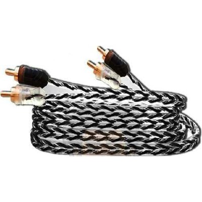 cabo rca 5 metros plus injetado som stereo taramps