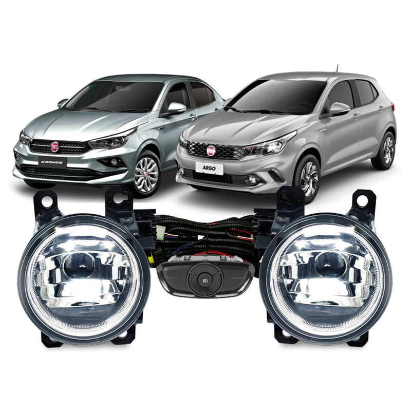 kit farol de milha argo e cronos