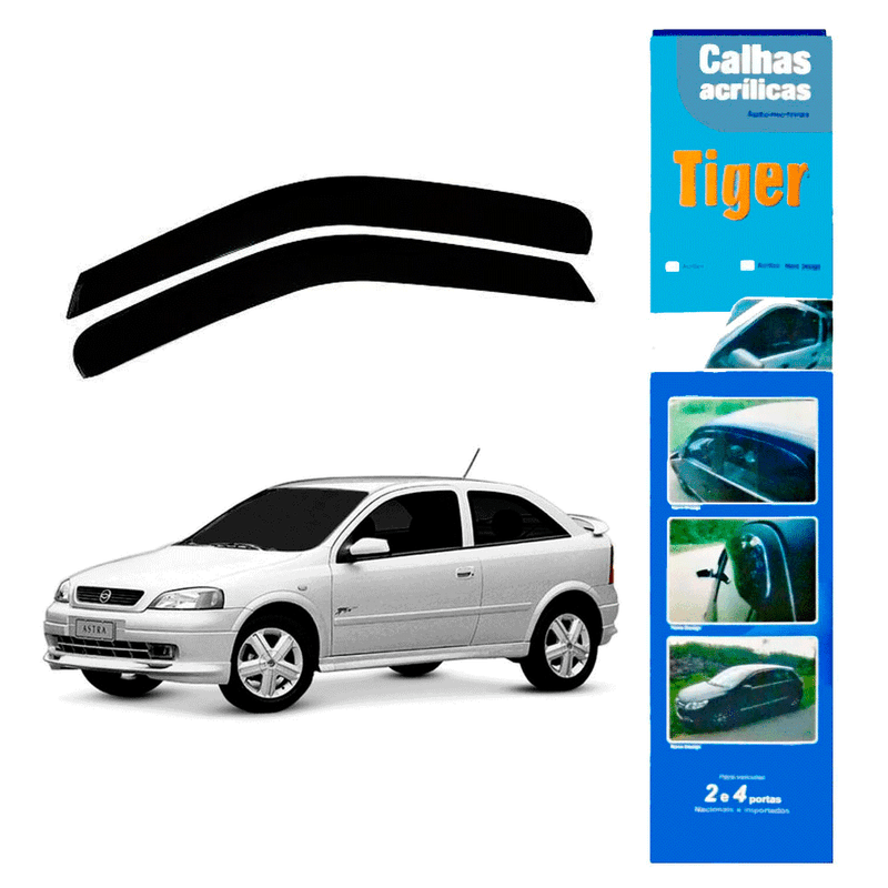 calha de chuva automotiva astra 1997 2 portas gm3425 tiger
