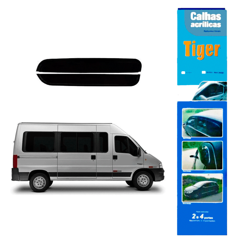 calha de chuva automotiva ducato reta 2 portas ft2169 tiger