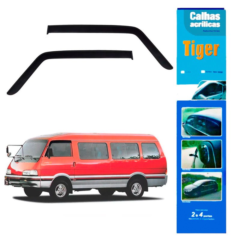 calha de chuva automotiva topic sem corte a8673 tiger