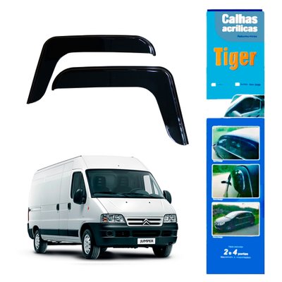 calha de chuva automotiva jumper 2 portas todos anos ct2183 tiger