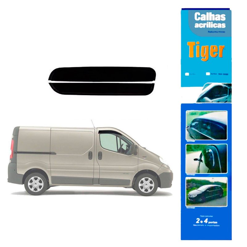 calha de chuva automotiva traffic 2 portas rn2206 tiger