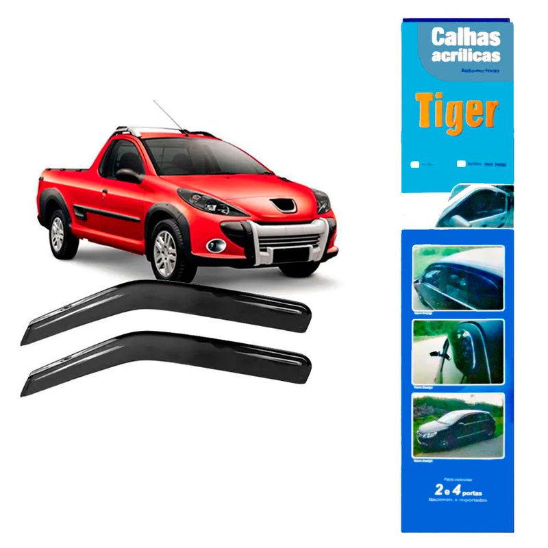 calha de chuva automotiva hoggar 2 portas pg8116 tiger