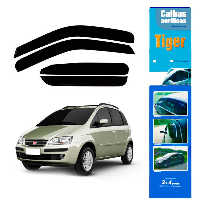 calha de chuva automotiva idea 4 portas ft4446 tiger
