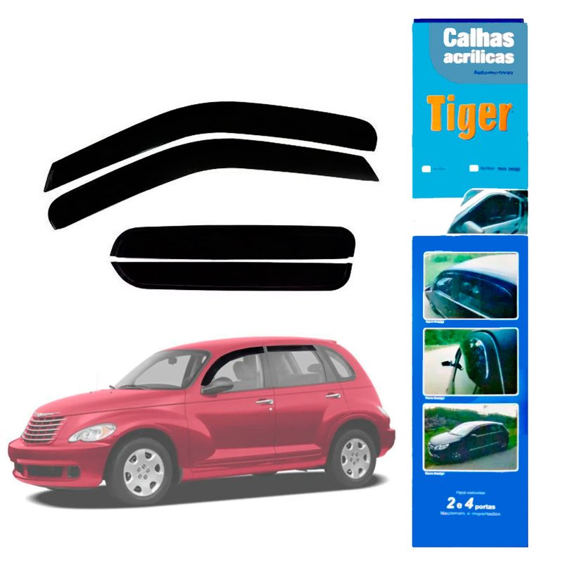 calha de chuva automotiva cruiser 4 portas c3868 tiger