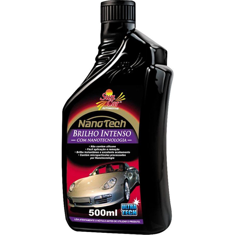 Reparador de Pintura Líquido Brilho Intenso Nano Tech 500ML Sun Car