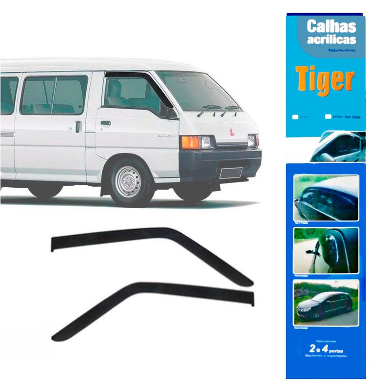 calha de chuva automotiva l300 2 portas m0752 tiger