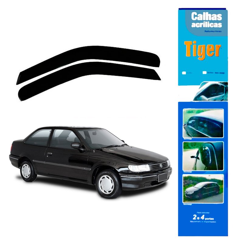 calha de chuva automotiva logus 2 portas vw4316 tiger