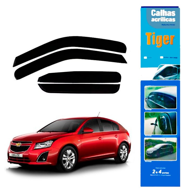 calha de chuva automotiva cruze hatch gm0263 tiger