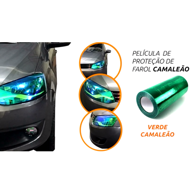 Película Protetora de Farol Linha Camaleão Solarium - Verde cama
