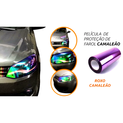 Película Protetora de Farol Linha Camaleão Solarium - Roxo cama