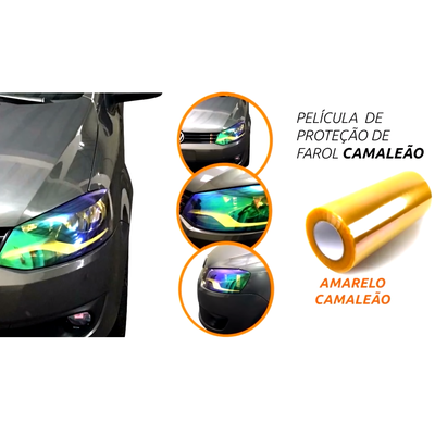 Pelicula de Farol Automotivo amarela cama