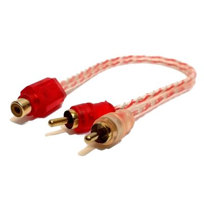 cabo automotivo profissional rca y 2m1f cristal stetsom 2