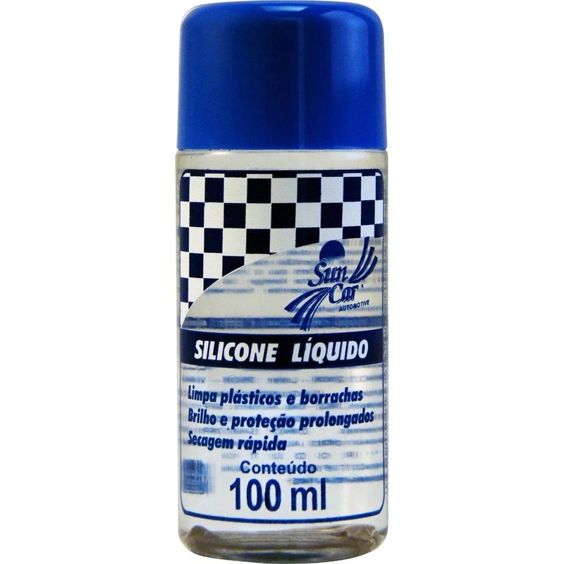 silicone liquido automotivo suncar brilho proteco 100ml