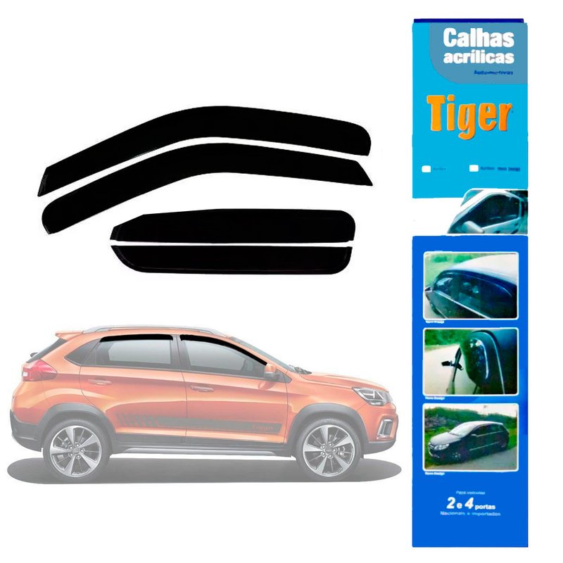 calha de chuva automotiva tiggo 2 4 portas c3278 tiger