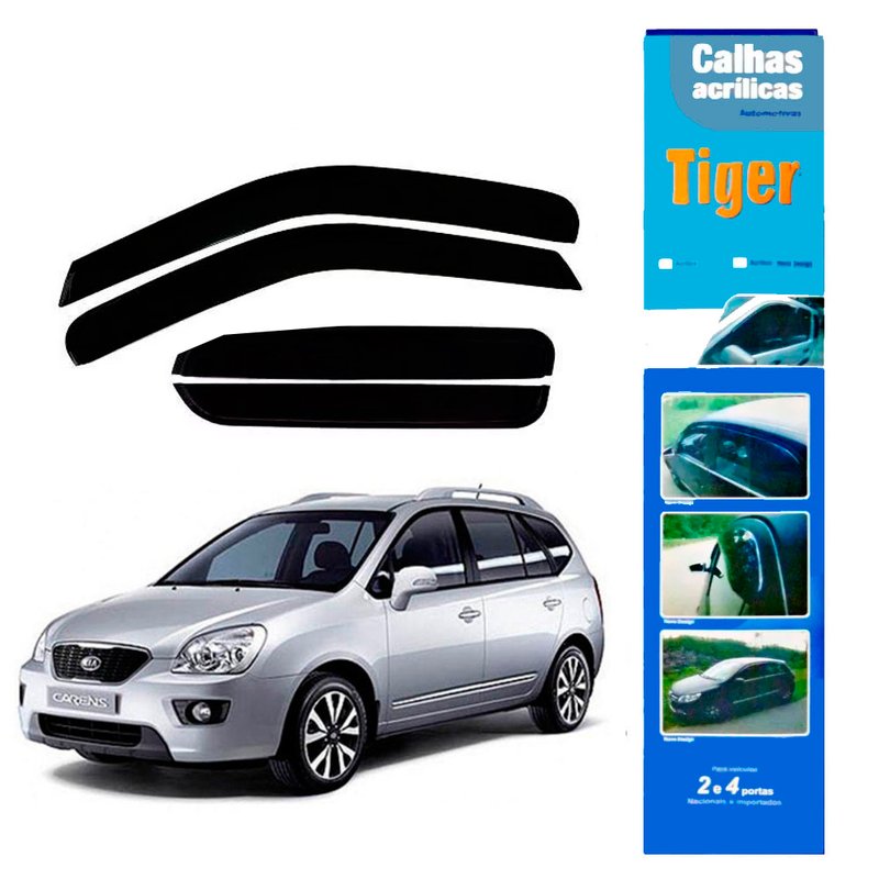 calha de chuva automotiva kia carens 4 portas k8490 tiger