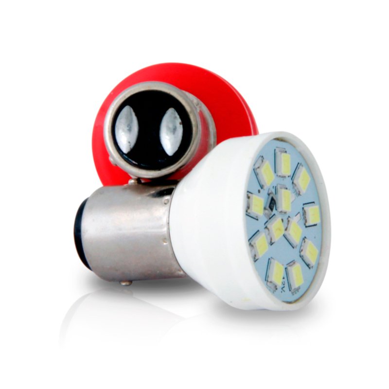 par lampada 12 led bay15 d branco 24v 5 21w autopoli ap347