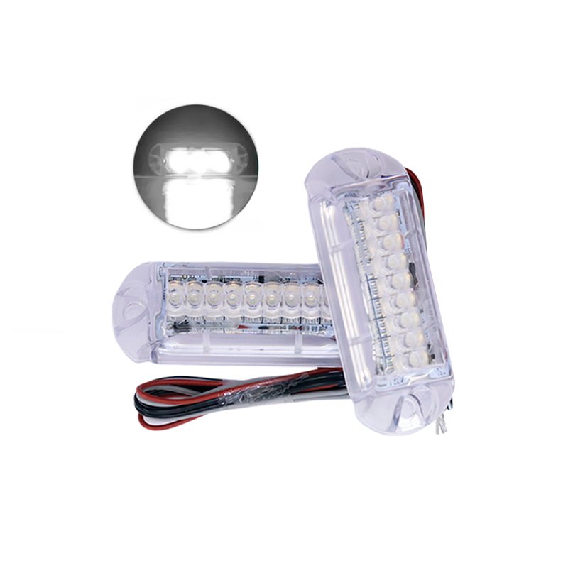 par de farol strobo branco 3w ajk