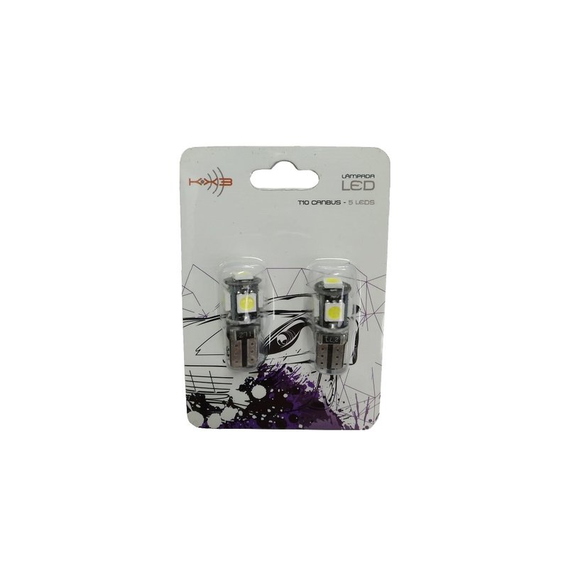 lampada led t10 5 leds kx3
