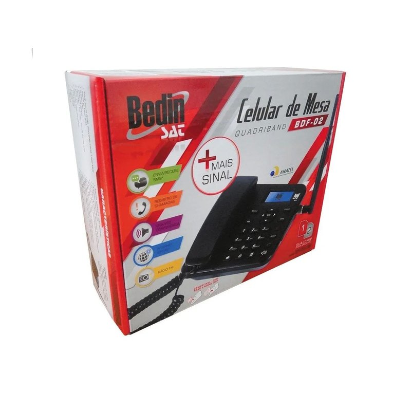 celular de mesa quadriband dual sim bdf 02 bedinsat
