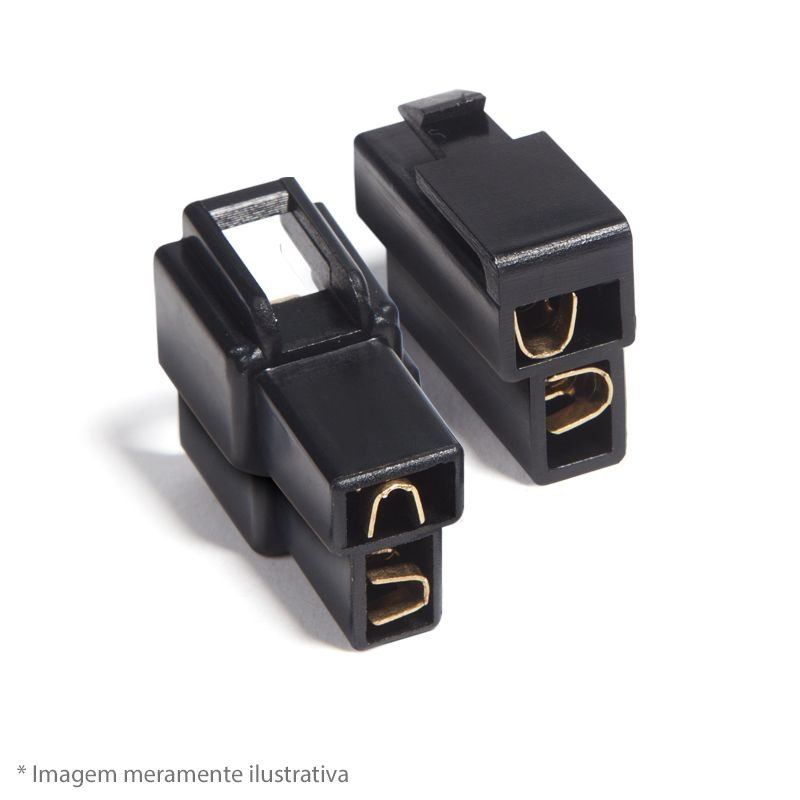 kit conector 2 vias com trava pacote com 10 unidades storm
