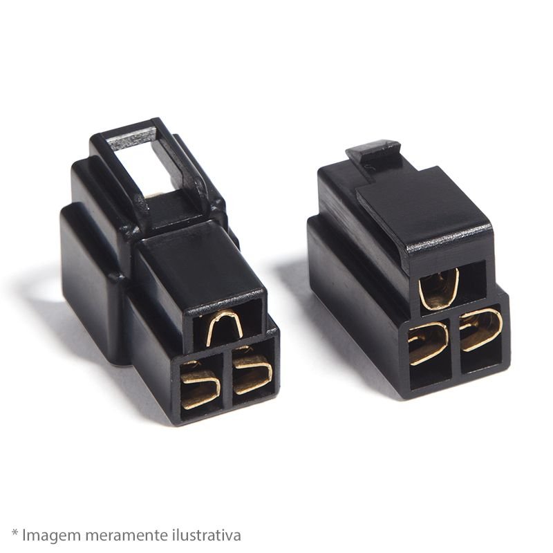 kit conector 3 vias com trava pacote com 10 unidades storm