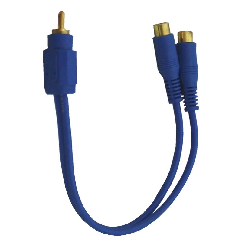 kit 10 cabos automotivos rca y 2f1m 25cm 4mm gc