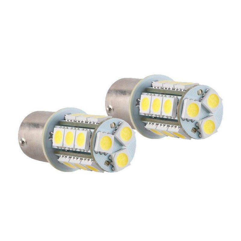lampada led automotiva 18 leds branco 12v 1 polos par kx3