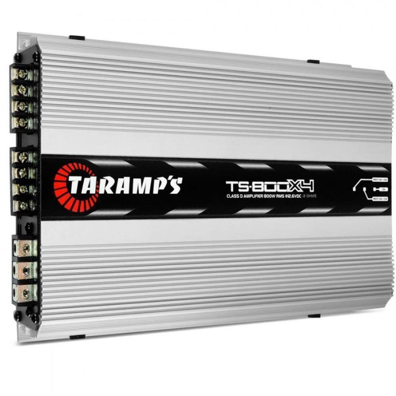 modulo amplificador digital 4 canais 800w rms 2 ohms taramps ts 800x4 2752463