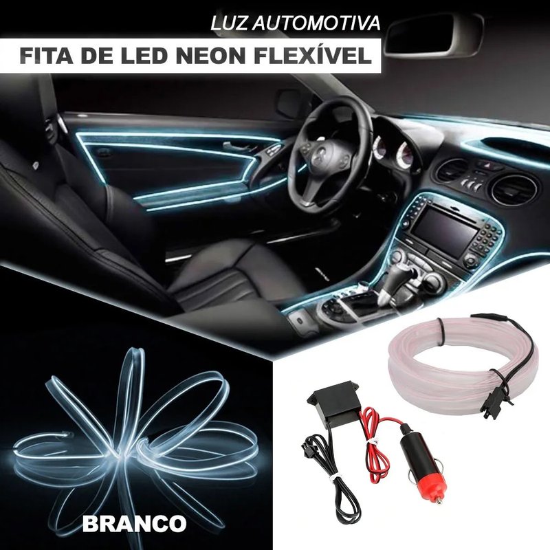 fita neon flexivel automotiva para interiores shocklight escolha a cor 3
