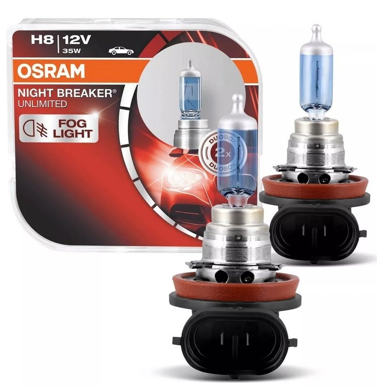 lampada h8 night breaker 64212nbu 35w duo par osram