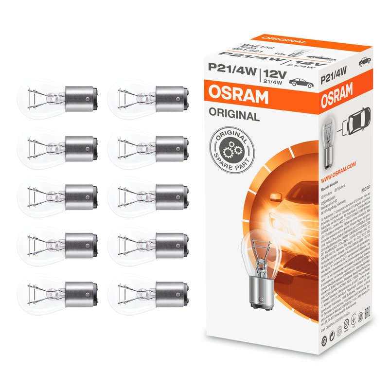 lampada 7225 freio 21 4w 12v com 10 pc osram