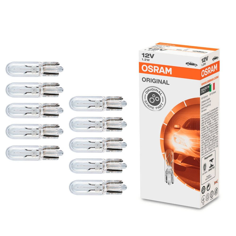 Lâmpada T5 2721 1.2W 12V com 10 Peças Osram