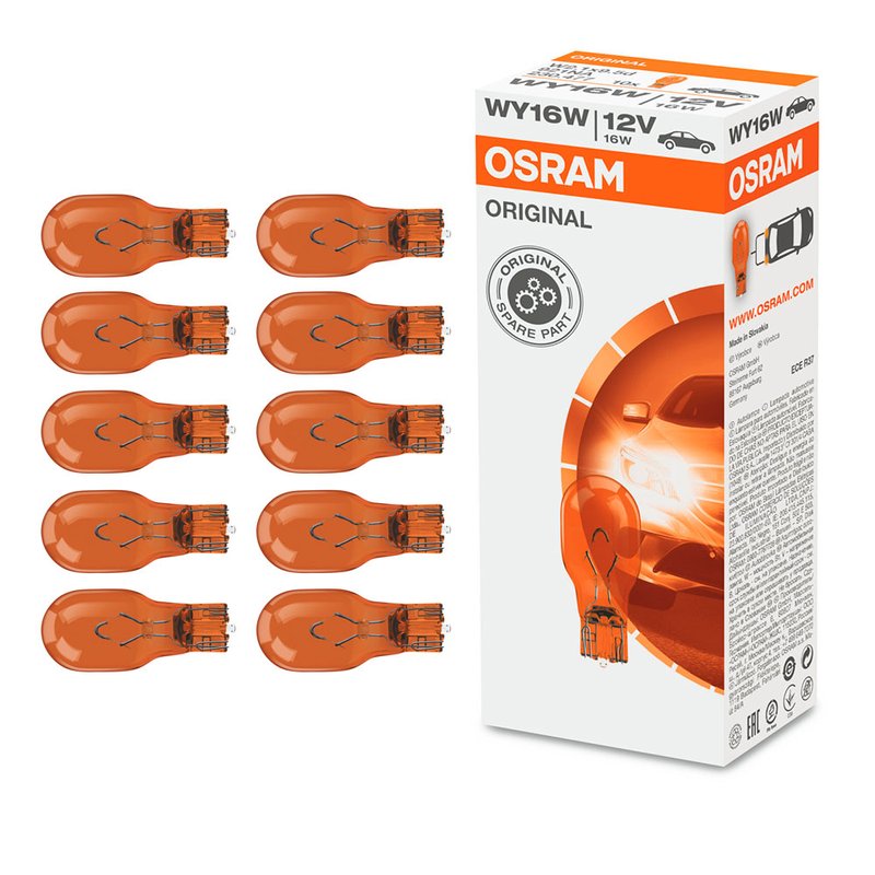 lampada 921na pisca ambar 16w 12v 10 pc osram