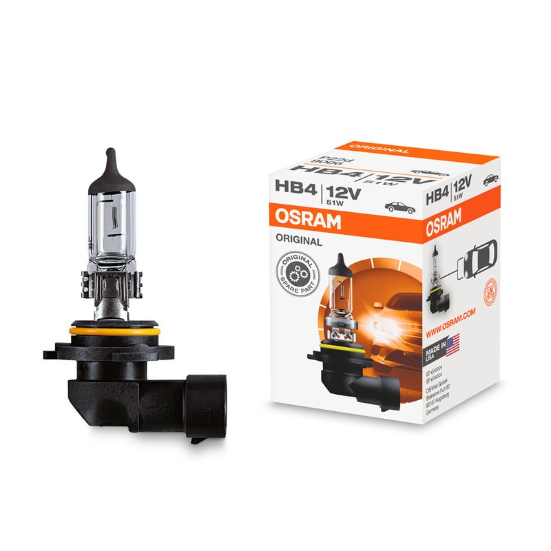 lampada halogena farol hb4 9006 51w 12v osram