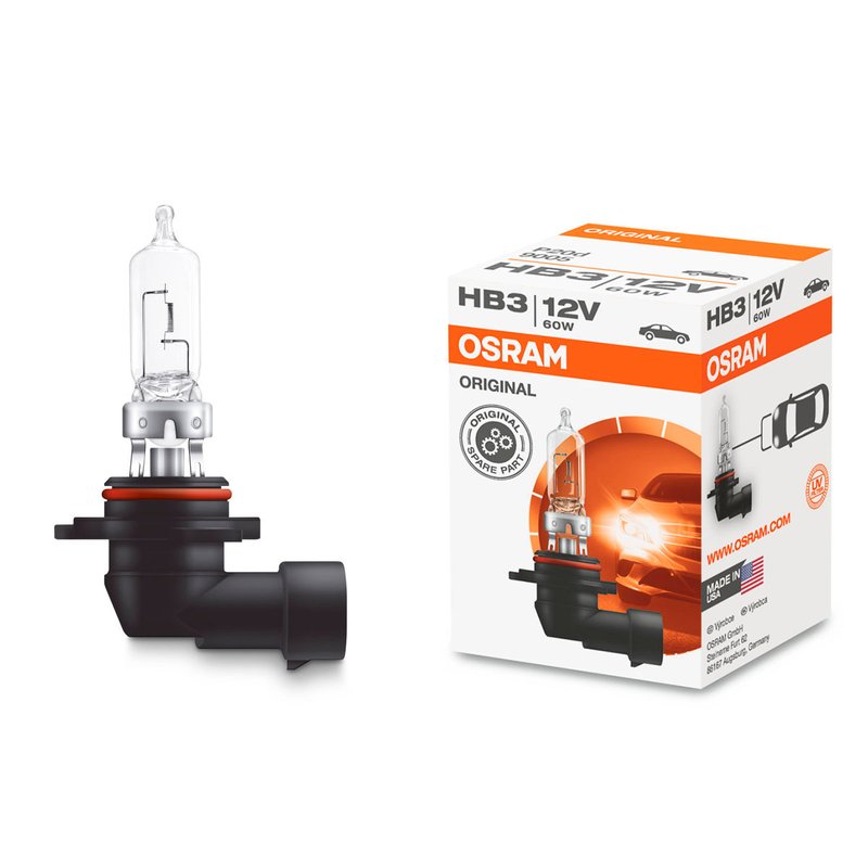 lampada halogena farol hb3 9005 60w 12v osram