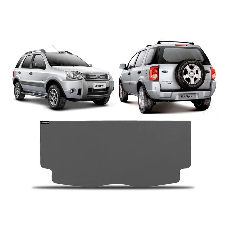 tampao bagagito porta malas ford ecosport 4 portas 2003 ate 2012 liso cinza escuro