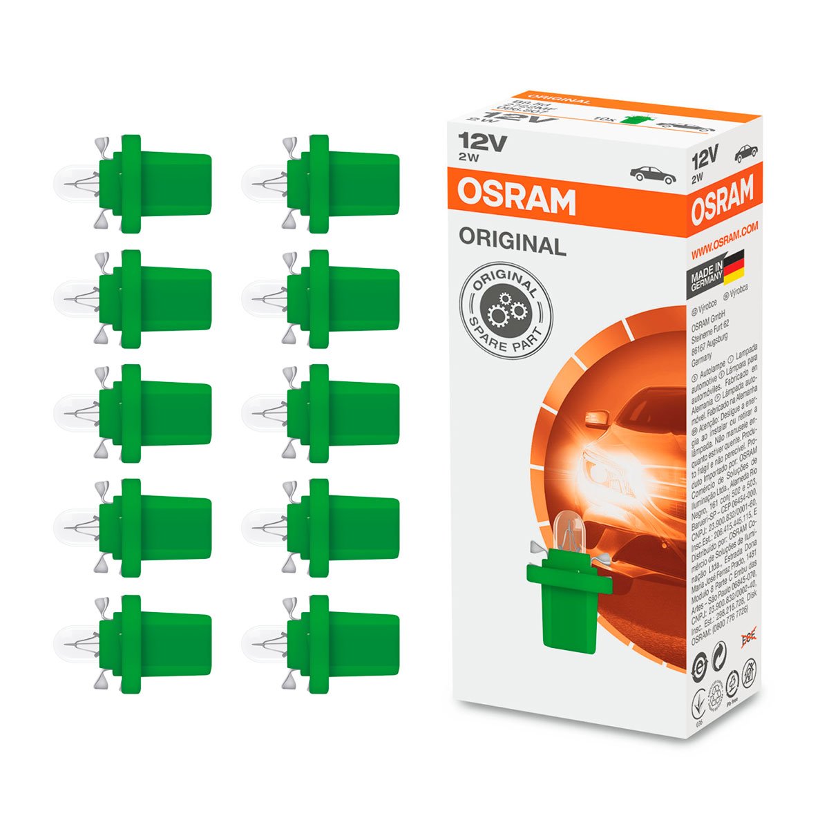 2722MF - 2722MF 2W 12V B8.5D 5XFS10 1A      OSRAM качество оригинальной запасной части (ОЕМ)