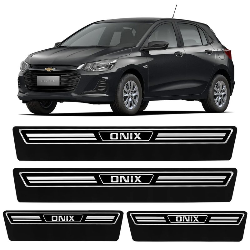 kit soleira premium super protecao gm onix elegance 2116 veikko