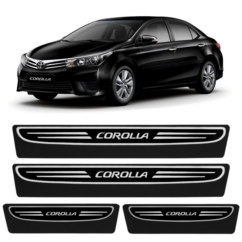 kit soleira premium elegance super protecao toyota corolla veikko