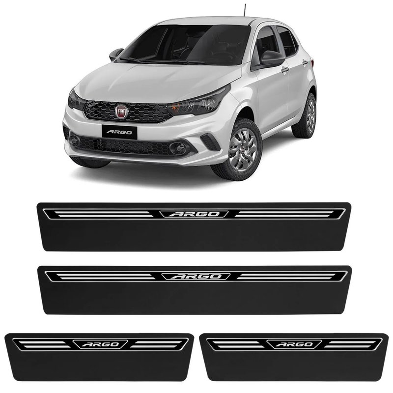 kit soleira premium elegance fiat argo super protecao veikko